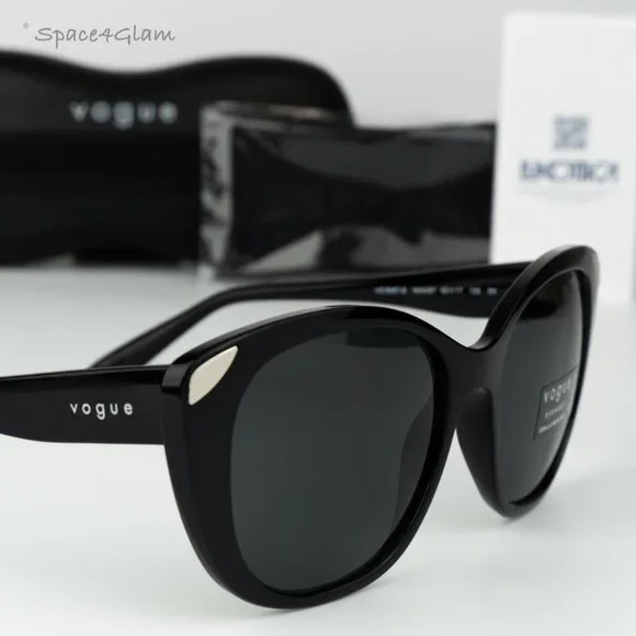 Vogue Women Sunglasses Black Dark Grey Cat Eye VO5457S W44/87 BRAND NEW Sunglasses VO5484S - Black - Dark Grey - Injected | Vogue  main image 3